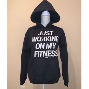“Fitness” hoodie black